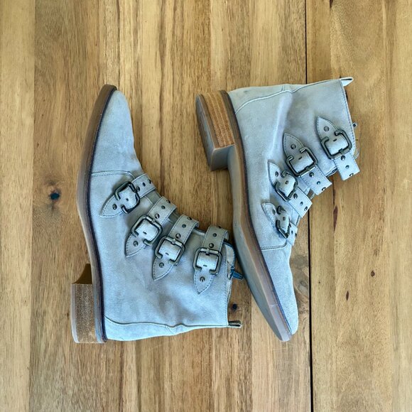 Paul Green Bootie in Cloud Suede US - Picture 2 of 5